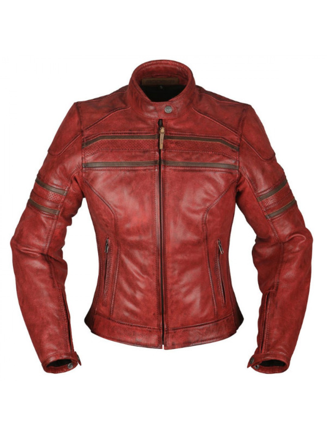 Geaca moto piele Modeka Iona dark red