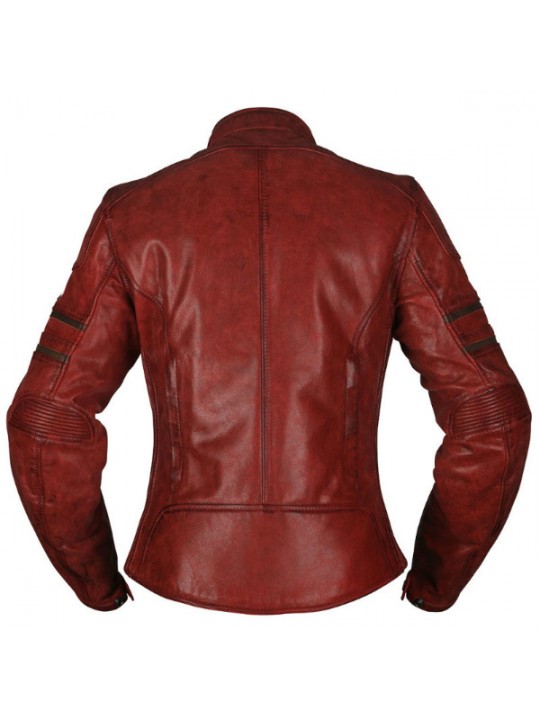 Geaca moto piele Modeka Iona dark red