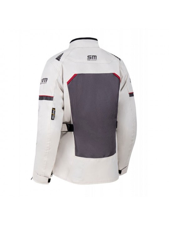 Geaca moto SM Racewear Mesh 2.0 Lady light grey