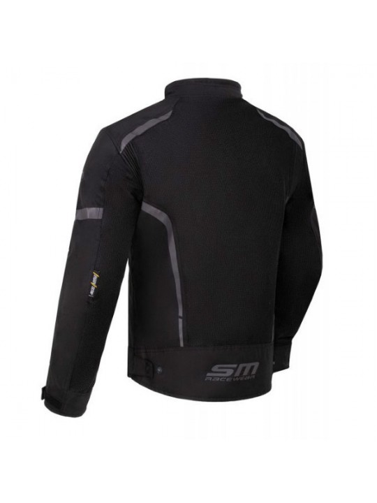 Geaca moto textil SM Racewear Mesh 2.0 black Geaca moto textil SM Racewear Mesh 2.0 black
