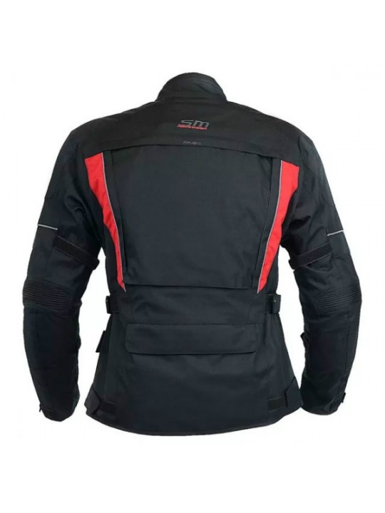 Geaca moto SM Racewear Highland black / red