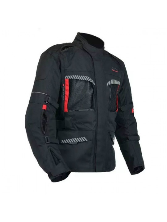 Geaca moto SM Racewear Highland black / red