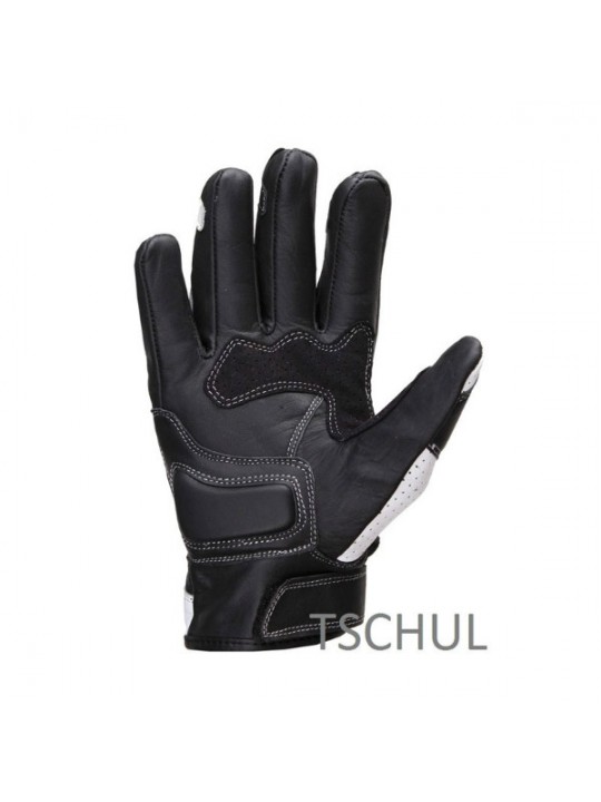 Manusi moto piele Tschul Carbon scurte 316 bw