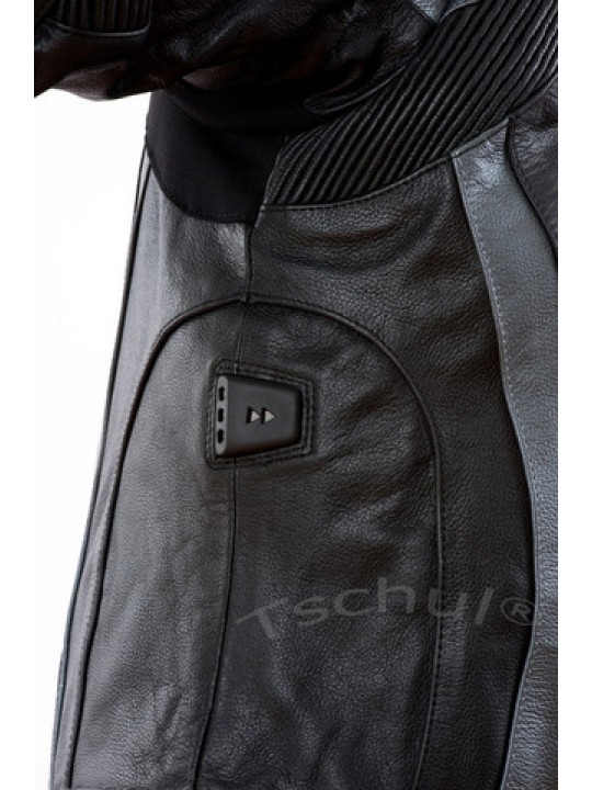 Geaca moto piele Tschul "Carbon" Silver Grey Geaca moto piele Tschul "Carbon" Silver Grey
